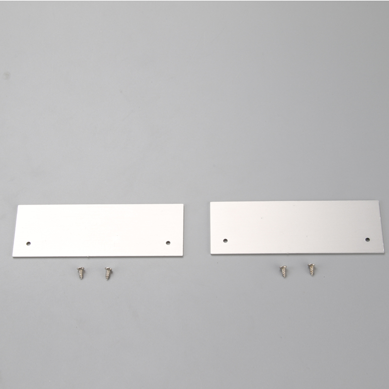 LED алюминиевый профиль с рассеивателем для ПК, плоская форма для светодиодной ленты