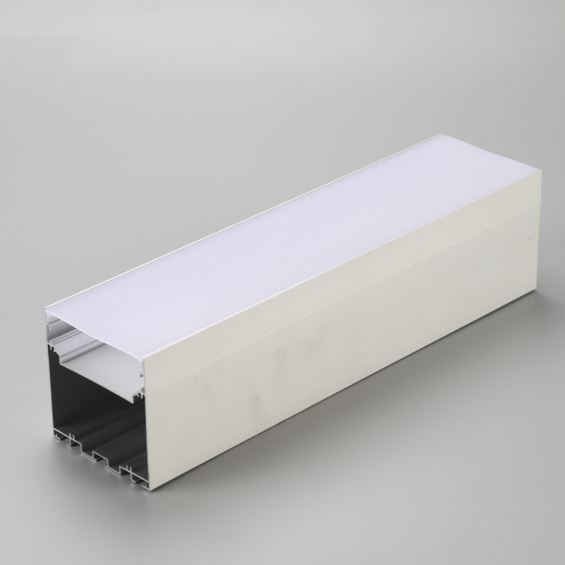 LED подвесной светильник линейный утопленный алюминиевый корпус с пластиковым рассеивателем